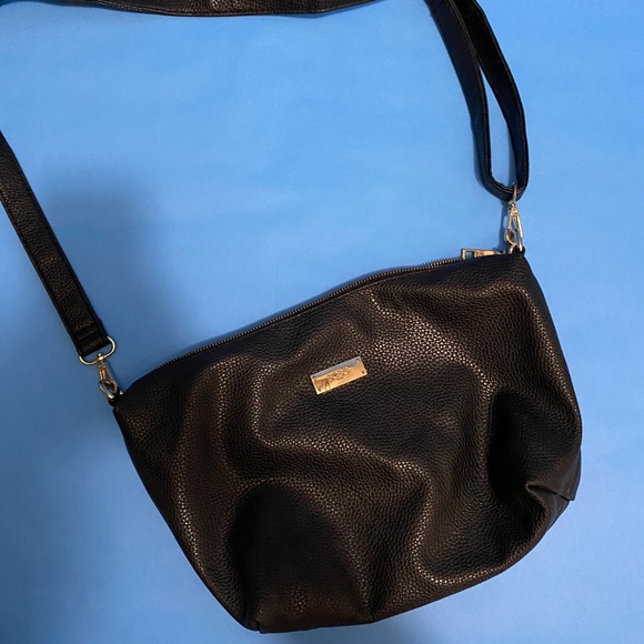 Black Leather BCBG Tote - Picture 3 of 4